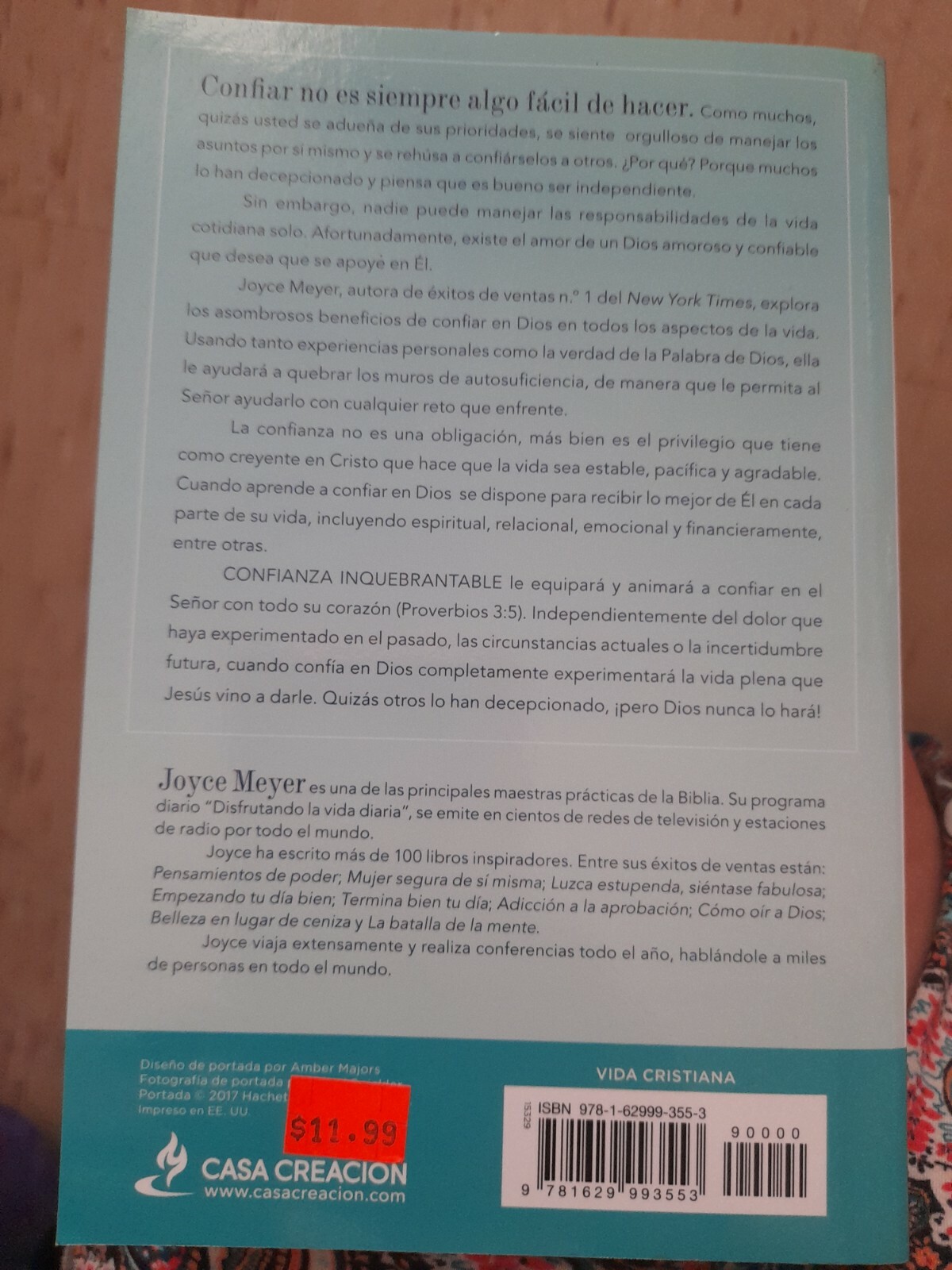 Meyer Joyce-Spa-Confianza Inquebrantable BOOK NEW