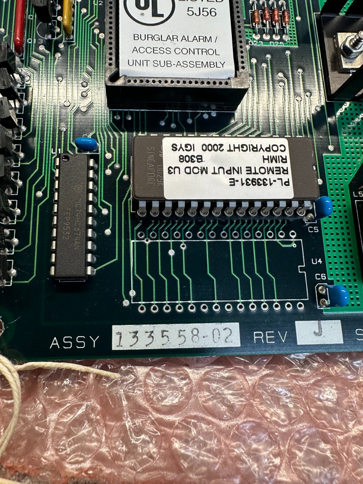INFOGRAPHICS 133558-02/ 16 INPUT BURGLAR ALARM ACU PROCESSOR. REFURBISHED