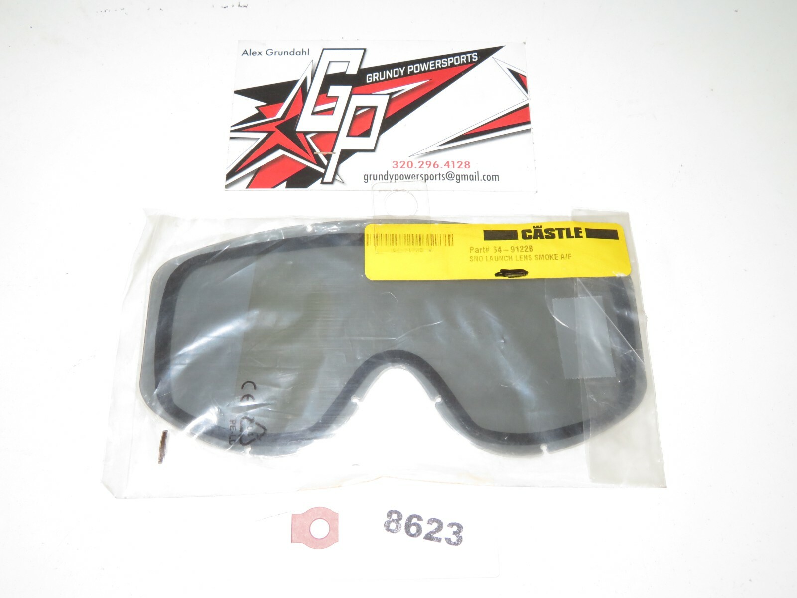 Castle - New NOS Sno Launch Lens Smoke A/F - 64-9122B