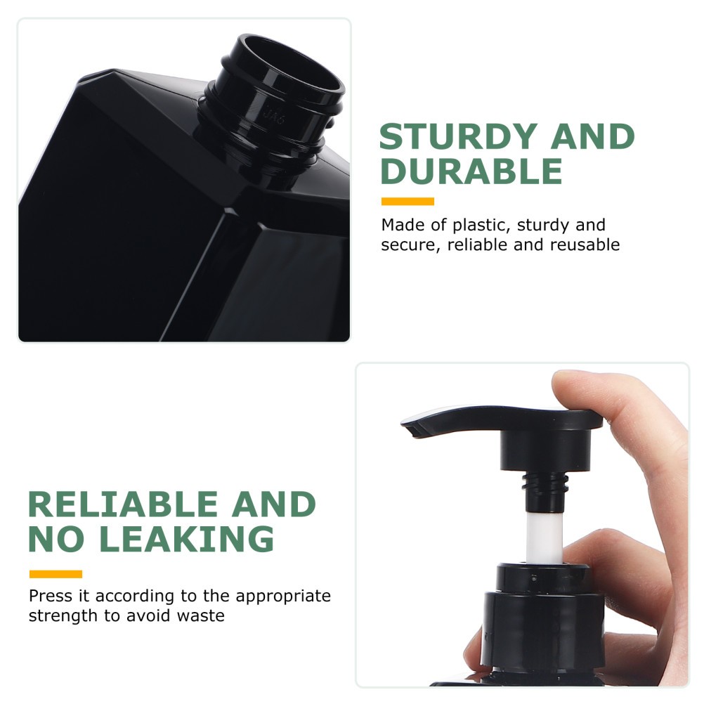 2 Pcs Shampoo Conditioner Dispenser Bottles Empty Refillable 500 ml
