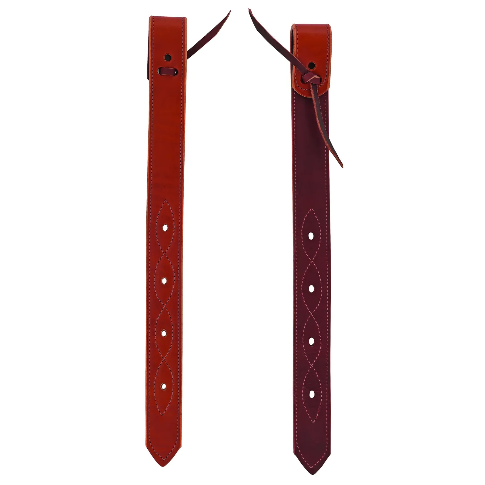 Weaver Leather Doubled & Stitched Skirting Leather Billets with Latigo Laces -