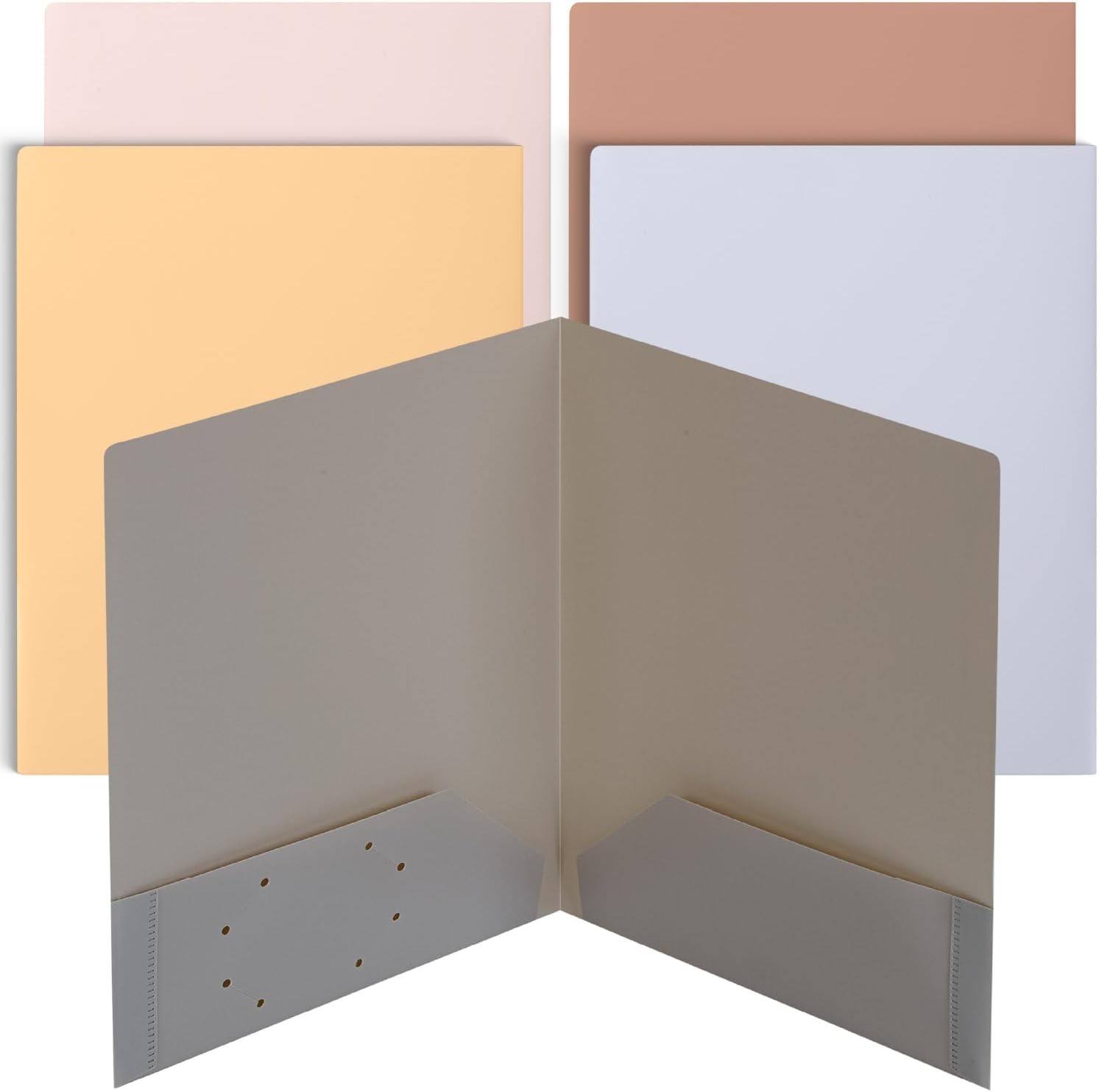 - Plastic Folders W/ Pockets 5 pcs Assorted Colors Folders W/ Pockets