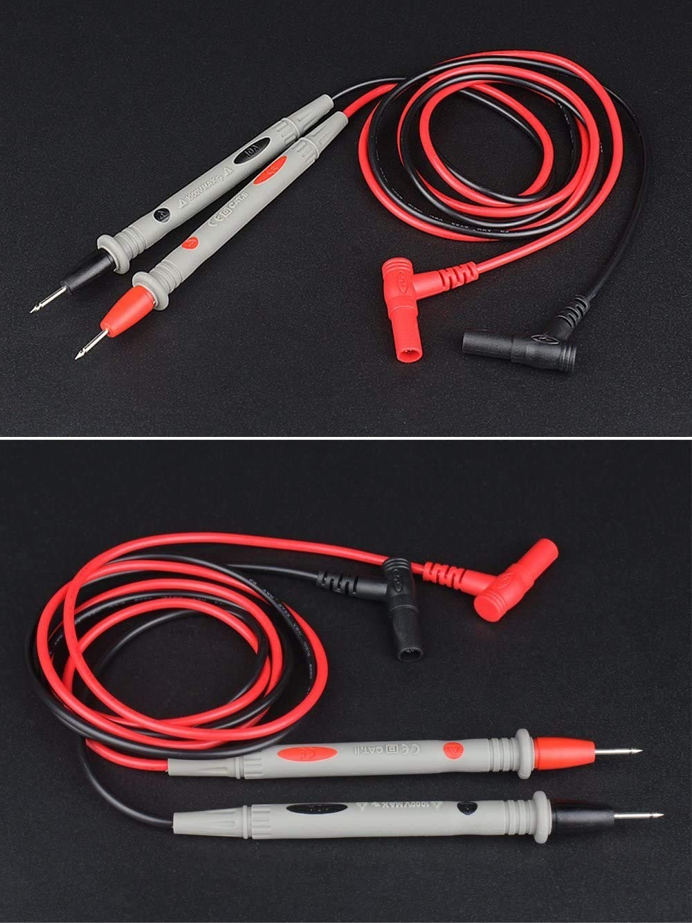 Versatile Digital Multimeter Probes with Ultra-Sharp Tips and Dual Insulation