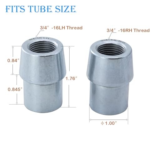 3/4" Heim Joints Rod End Kit, Left and Right Hand Thread johnny 3/4 "-2 set