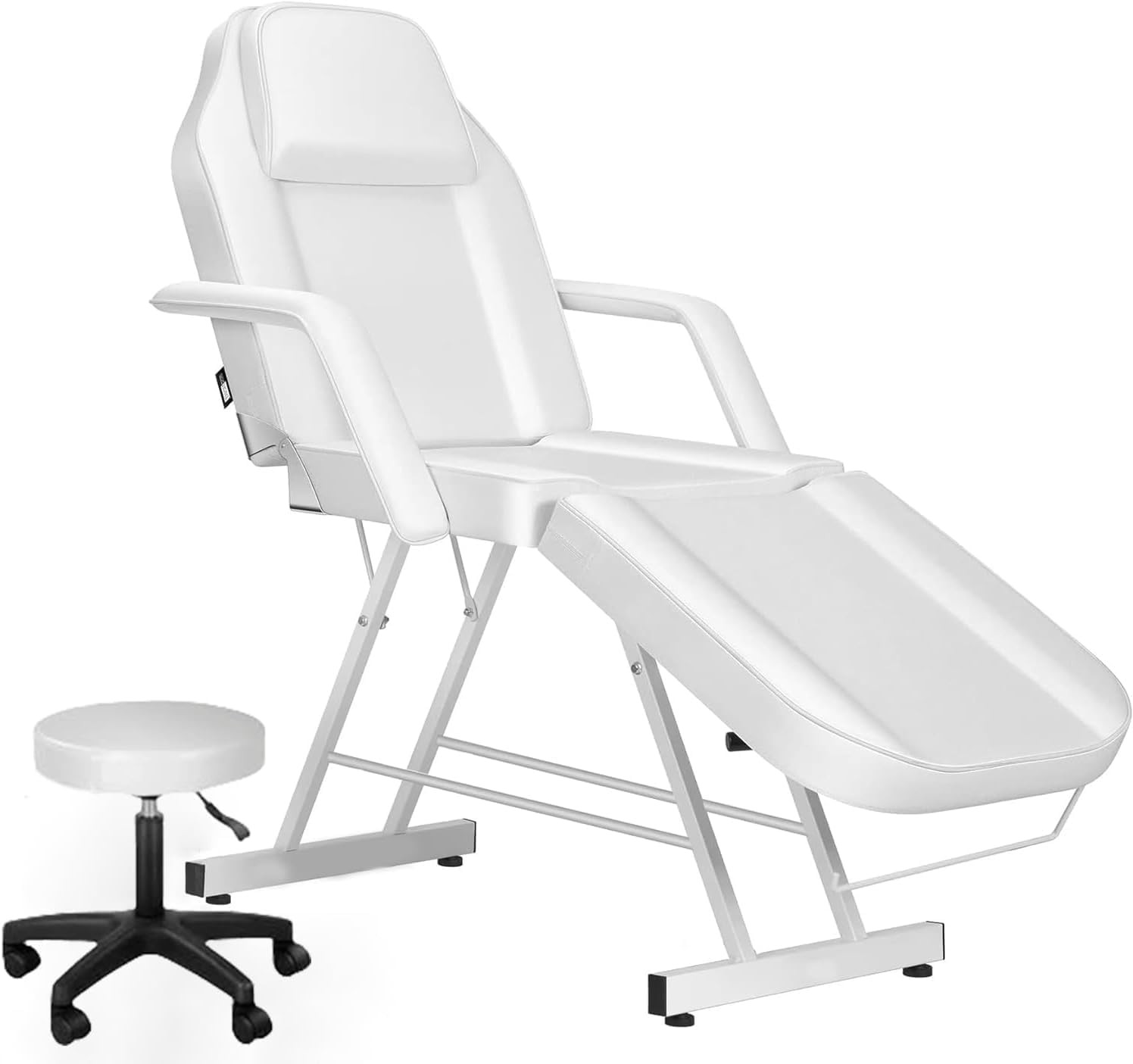 71in 3-Section Multipurpose Massage Bed Set: Spa & Salon Facial, Tattoo Chair