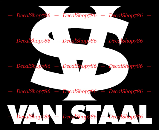 Van Staal Fishing Rods & Reels III -Outdoors- Vinyl Die-Cut Peel N' Stick Decals