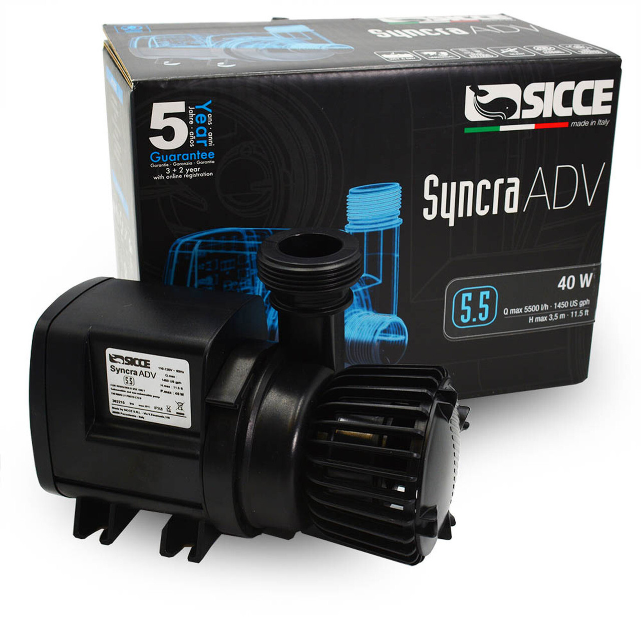 SICCE SYNCRA ADV  ADVANCED  5.5  WATER PUMP 1500 GPH   SIC676