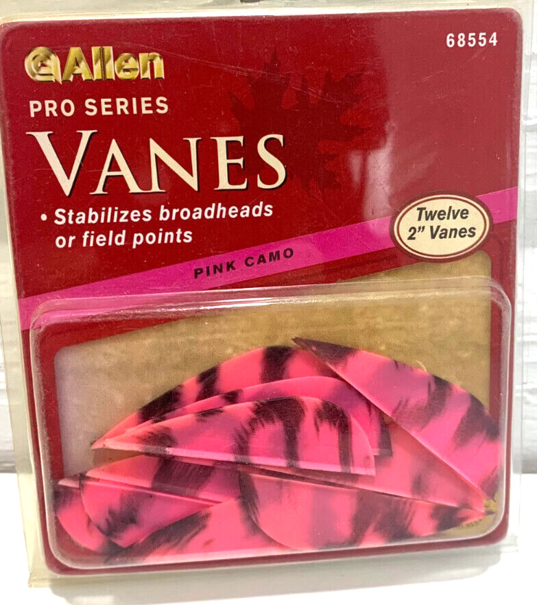 Allen 2" Archery Arrow Vanes Super Flex New Pink CAMo