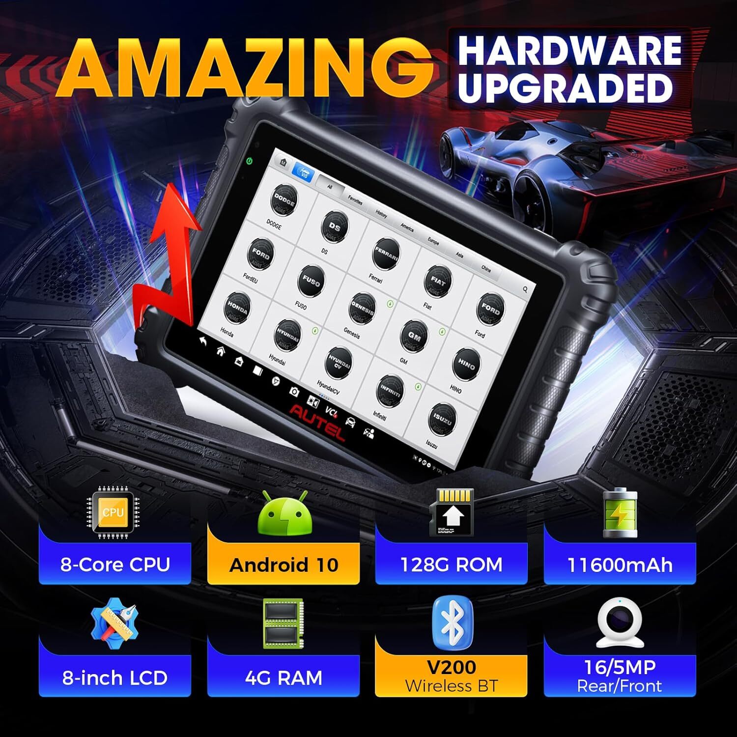 Autel MaxiSYS MS906 Pro ECU Coding Full System Diagnostic Scanner AS MK906 PRO