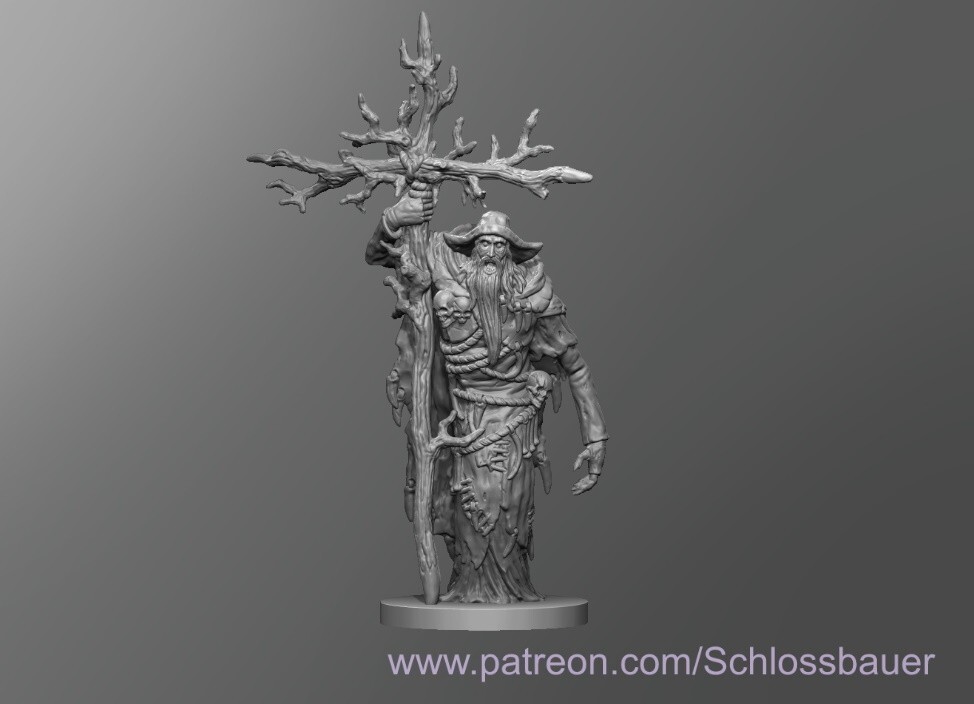Hans Trapp Yule Lad Necromancer Wizard NPC 28mm Scale DND D&D Miniature SB