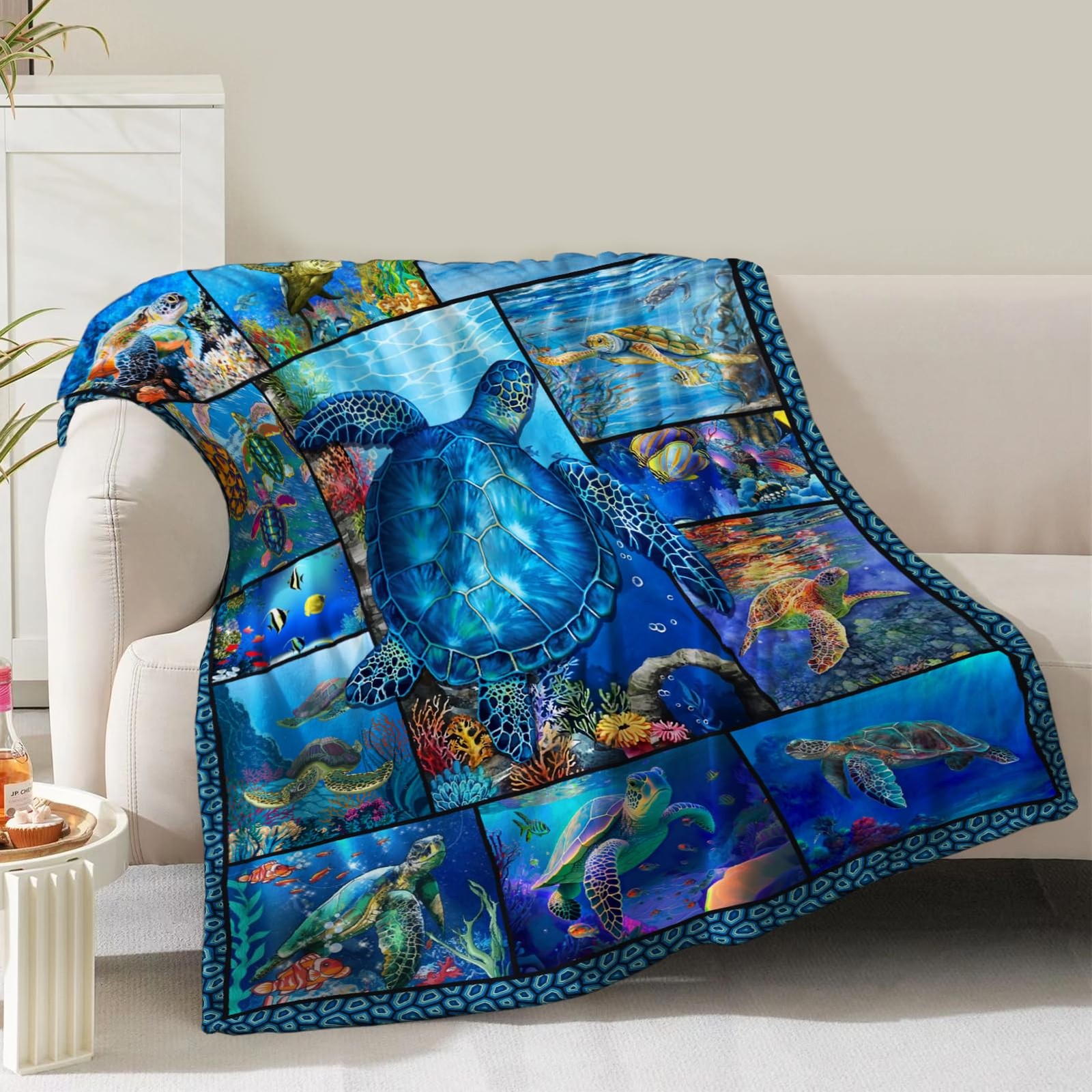 Sea Turtle Blanket Gifts for Women Girls Birthday Christmas Valentine Present...