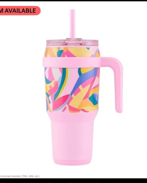 Reduce 40oz Cold1 Vacuum Insulated Stainless Steel Straw Tumbler Paradise Pink