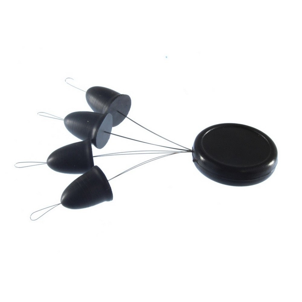 Jethros Baits Sinkers Snug-Itz 8 mm Black 8 Package - CSBPC-S-008