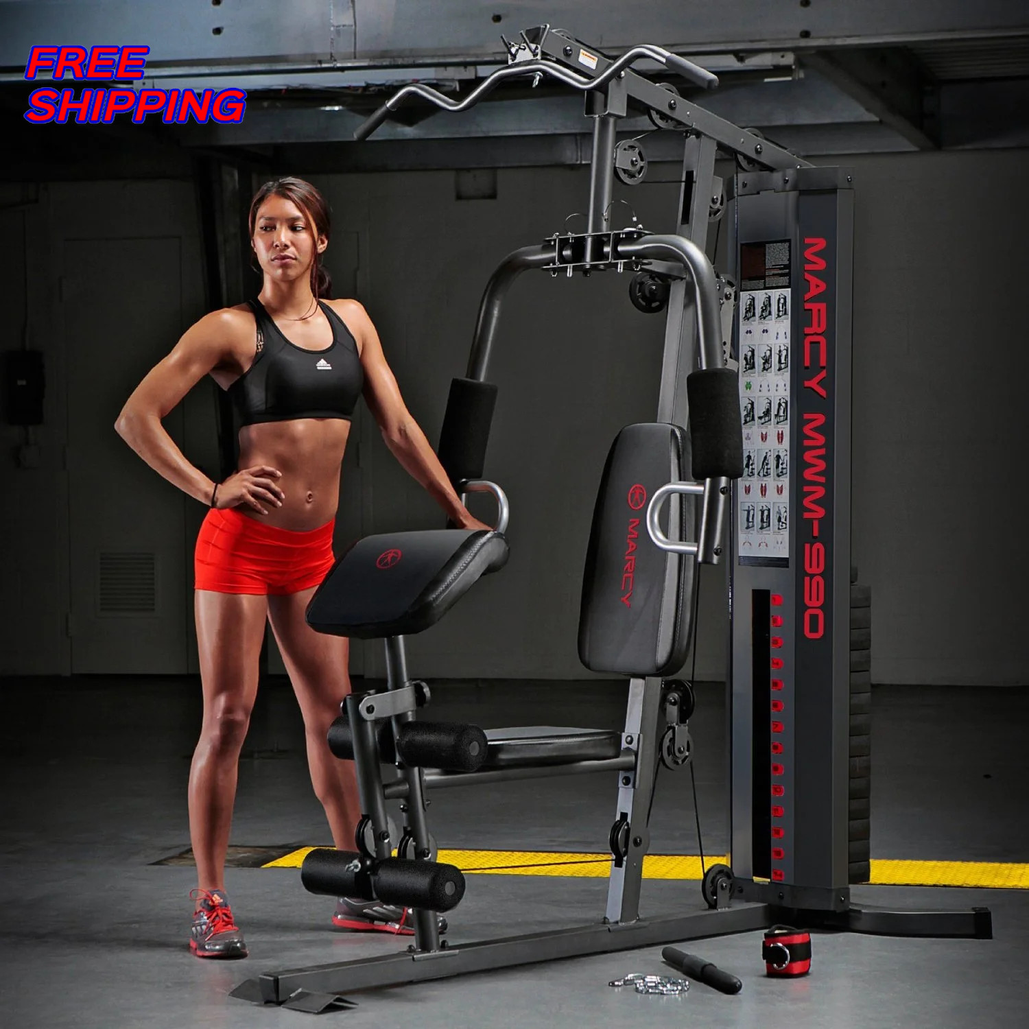 Marcy Dual Functioning Full Body 150lb Stack Home Gym Workout Machine MWM 990