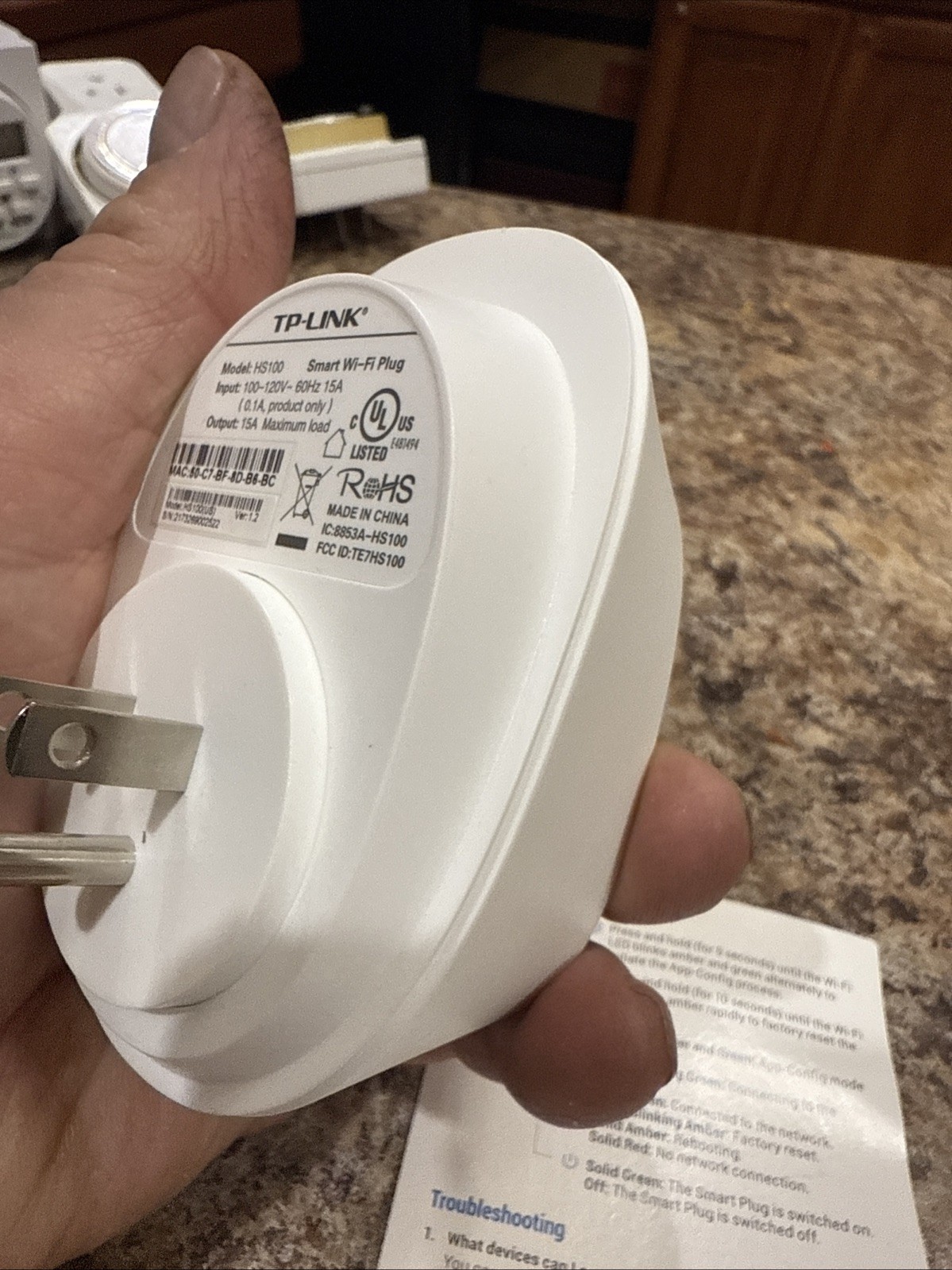 TP-Link HS100 Wi-Fi Smart Plug Great Condition