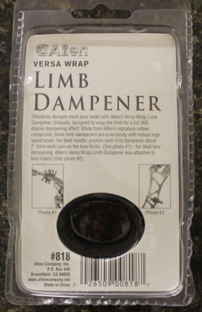 NEW Allen 818 Versa Wrap Archery Compound Bow Std & Split Limb Dampener 2-Pack!