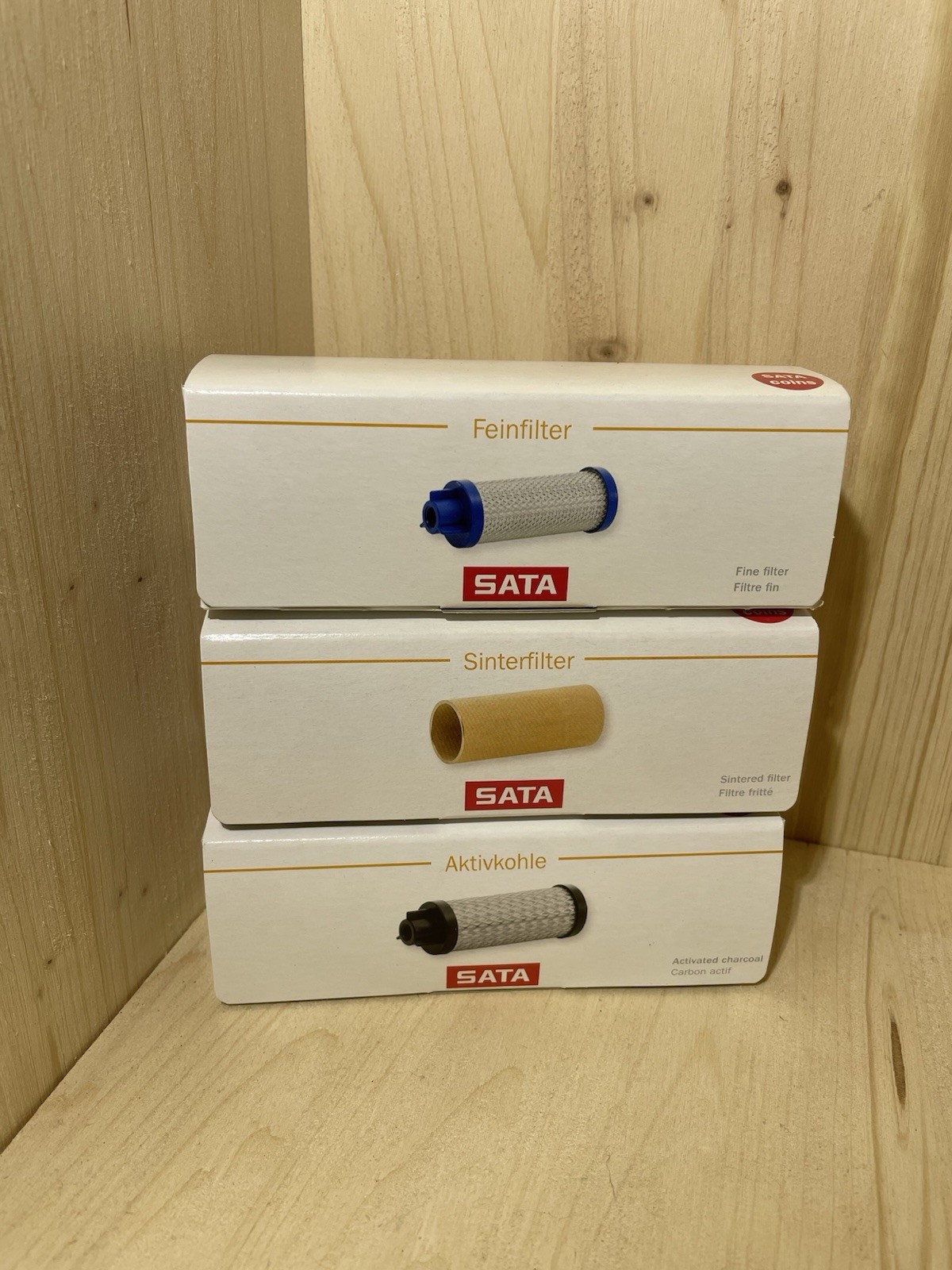 SATA filter set for filter series 200, 300, 400