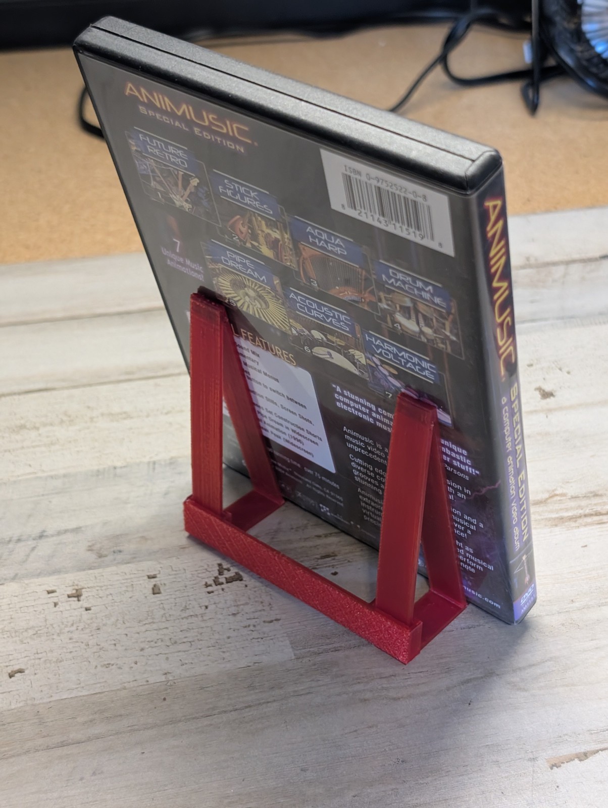 Video Game Stand for Switch XBOX PS4 PS5 CD Smallbox PC DVD Red Translucent