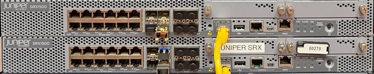 Juniper SRX1500 NGFW - Preconfigured as a clustered pair. 99.999% uptime.