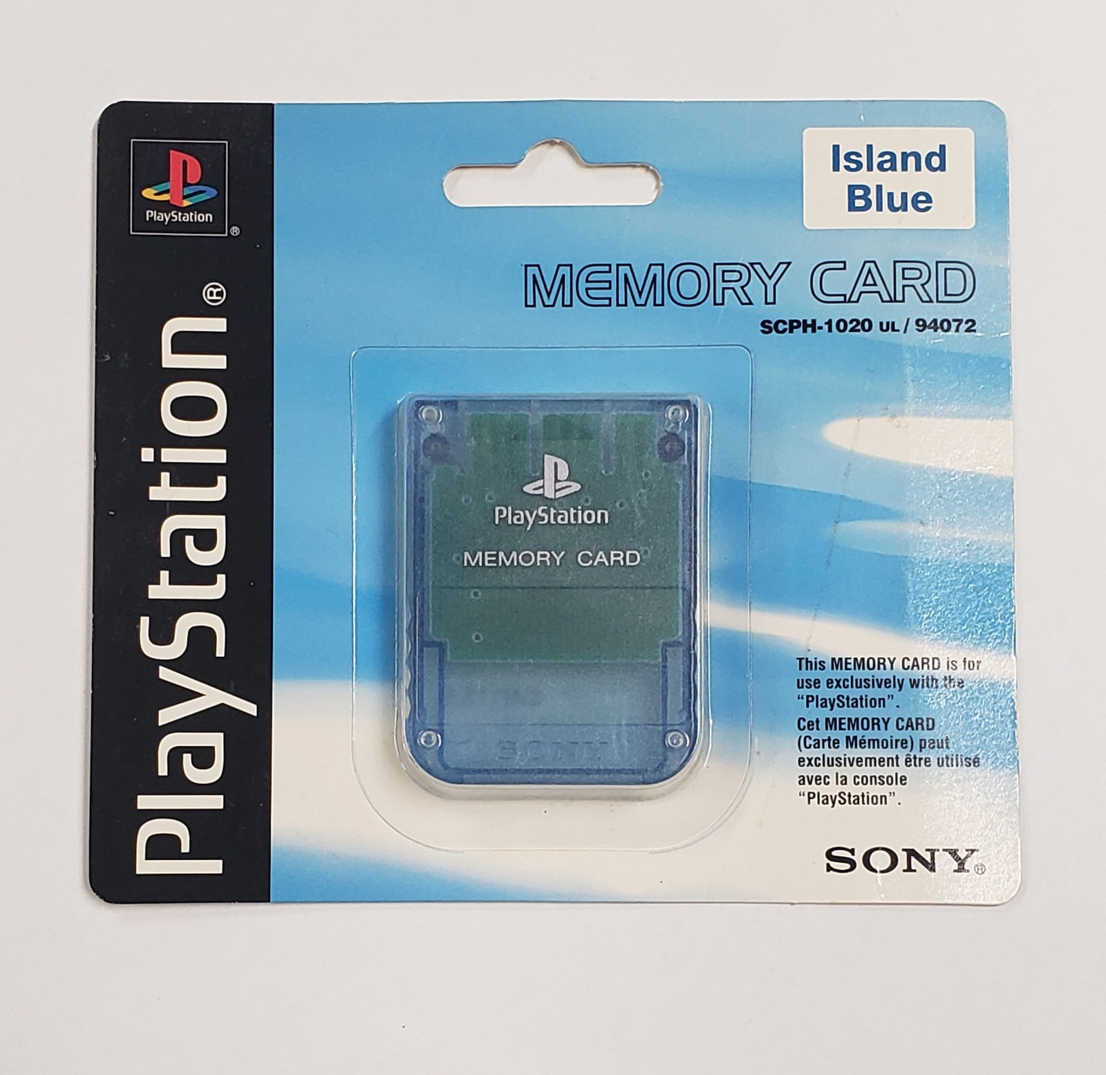 SEALED Sony Playstation 1 PS1 Island Blue Memory Card 15 Blocks SCPH-1020