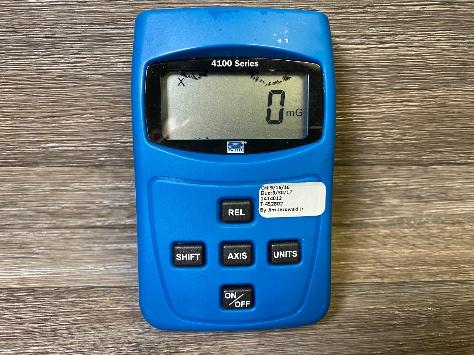 FW Bell 4100 4180 Series ELF Gauss / Tesla Handheld Meter w/ Case