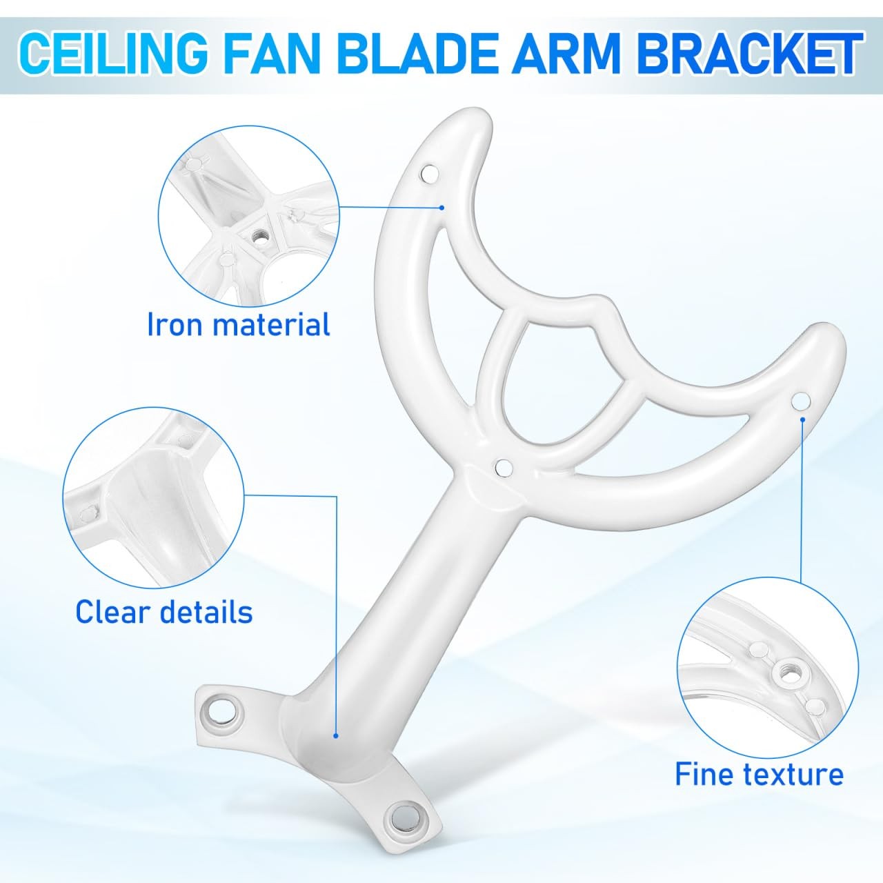 Ceiling Fan Blade Arms Replacement - 52'' White Finish Fan Blade Replacement ...
