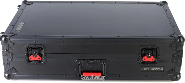 Pioneer DJ DDJ-FLX10 DJ Controller and Upper Deck Flight Case with LED Lights -