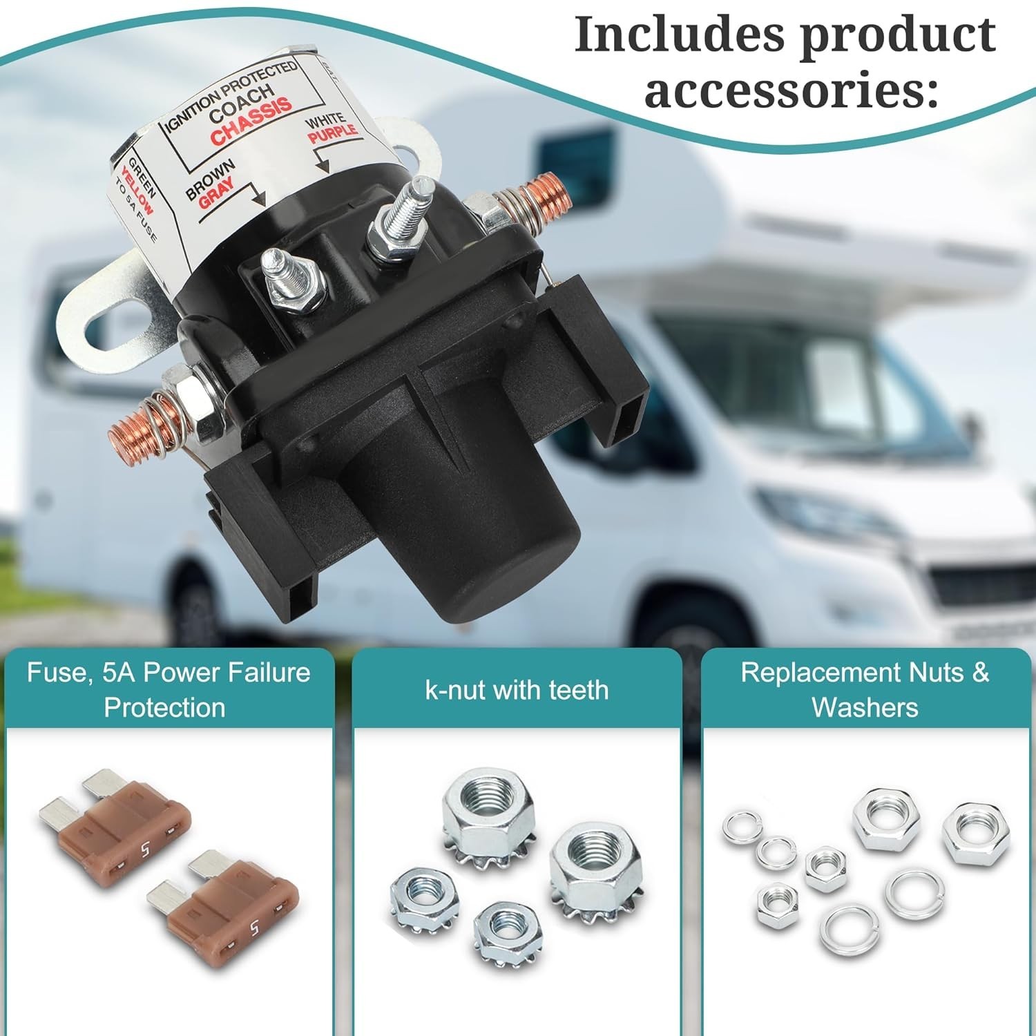 Intellitec RV Battery Disconnect Solenoid