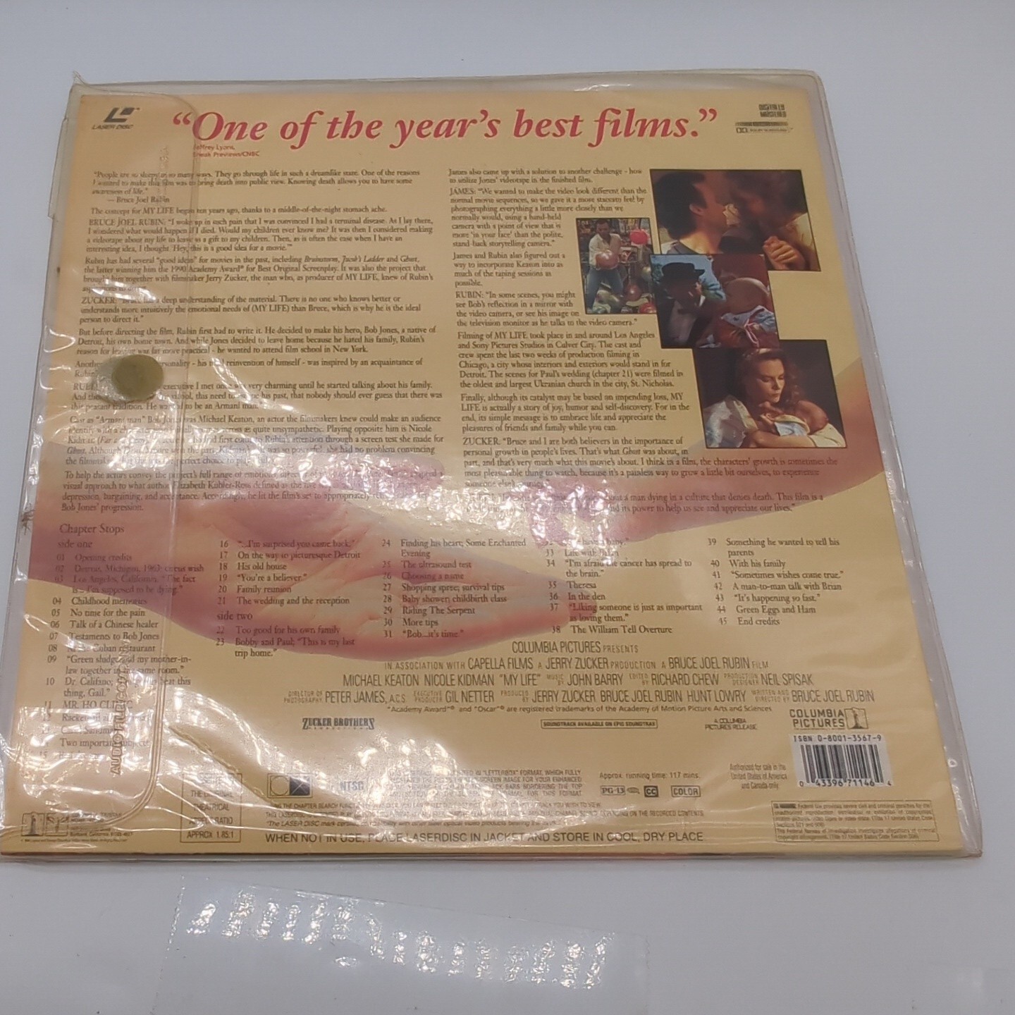 My Life (Laserdisc, 1994)