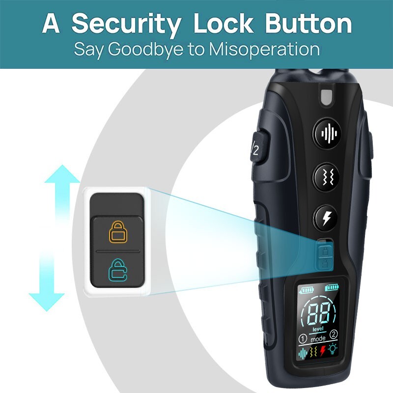 Color LCD 1100 Yd Remote Dog Training Shock Collar for Small Medium Large Dogs