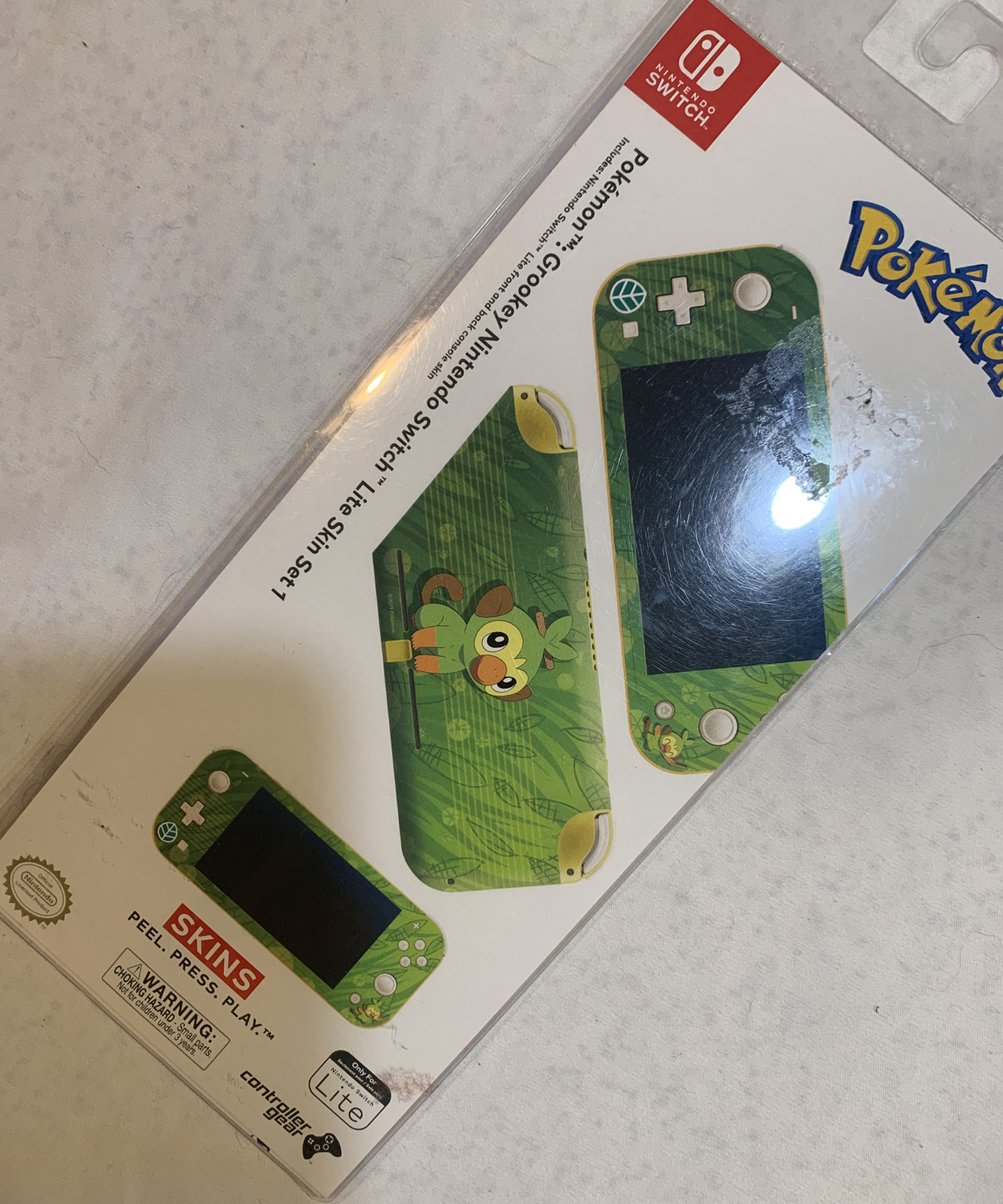 Nintendo Switch Lite Skin Pokemon Grookey SKINS Sticker Decal Cover Set 1 New