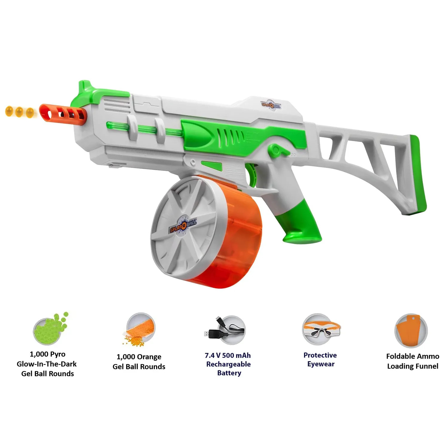 SplatRball SRB1200 Full Auto Rechargeable Battery Powered Water
