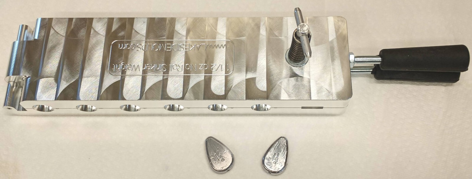 1.50 oz No Roll Sinker Mold - 12 CAVITY Production Mold