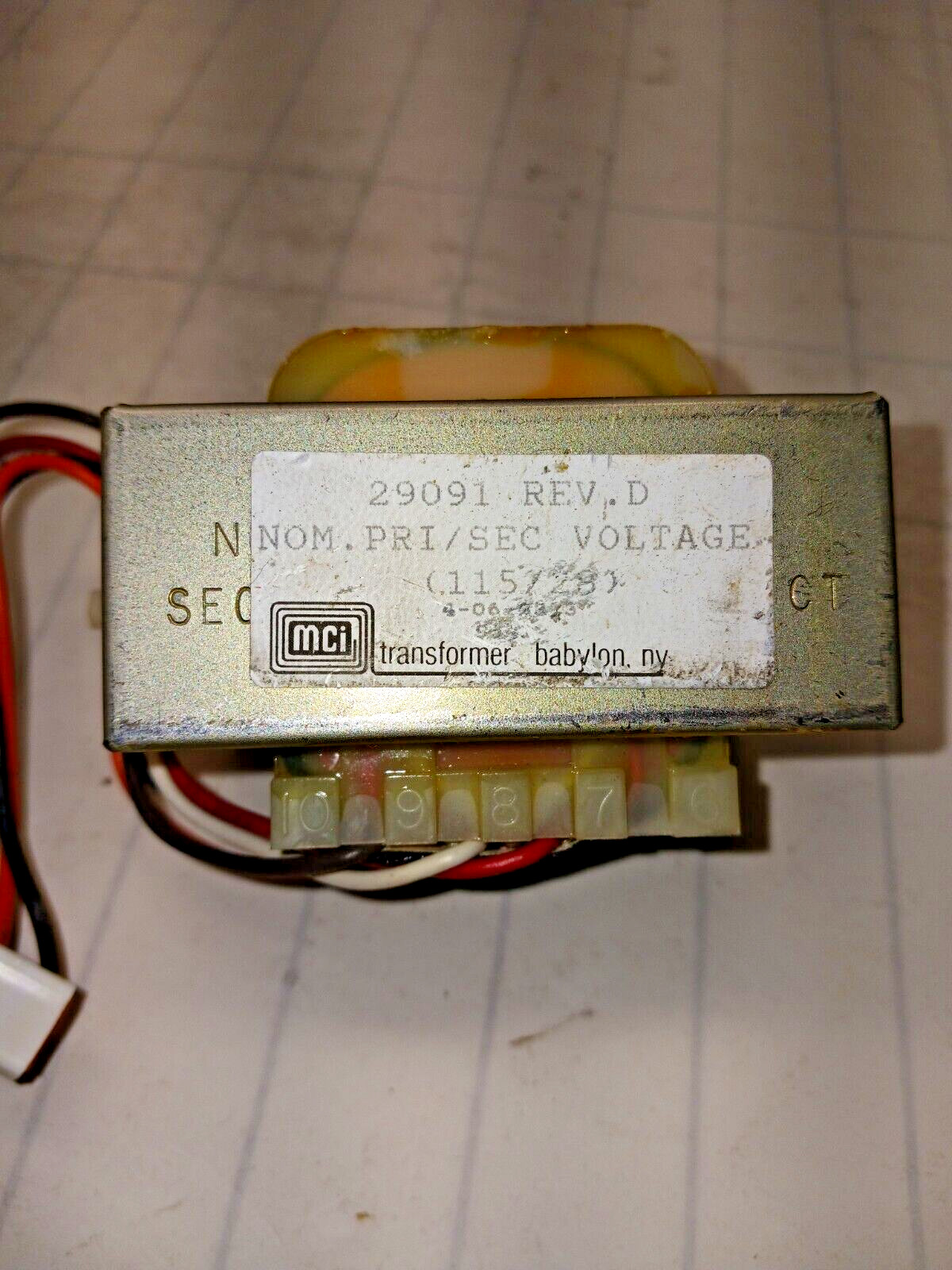 MCI TRANSFORMER 29091 REV D TRANSFORMER