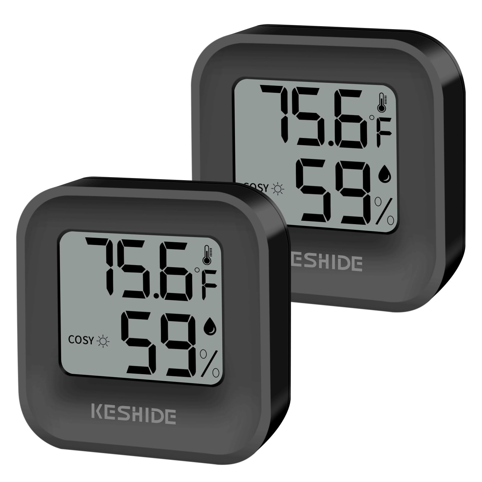 KESHIDE Digital Hygrometer Thermometer for Room Temperature and Humidity Meas...