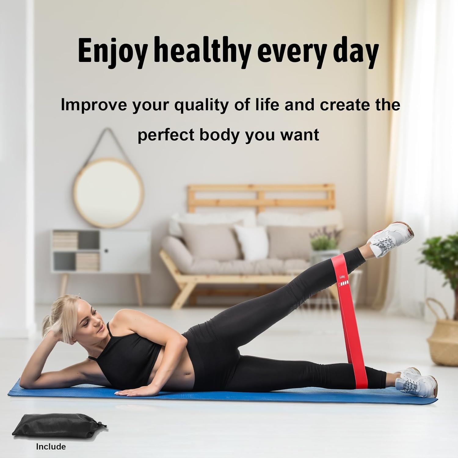 Resistance Bands for Working Out Exercise Bands Set with 5 Resistance