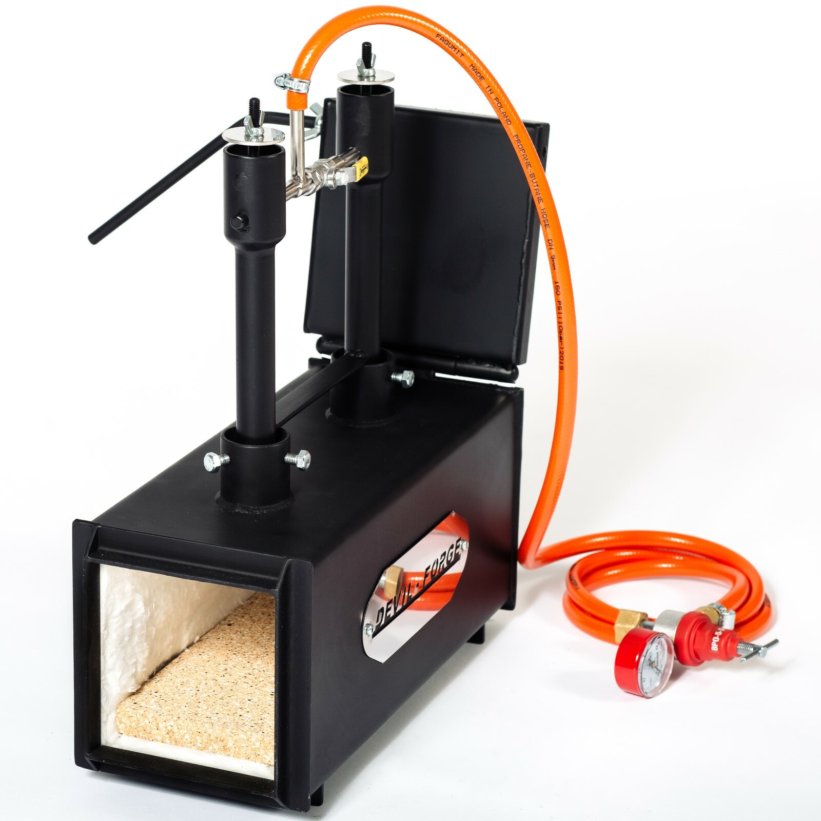 DFPROF2+1D GAS PROPANE FORGE Furnace Burner Knife Making Blacksmith USA