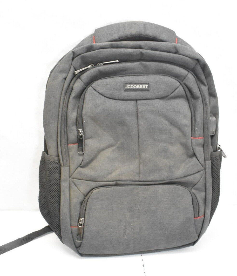 JCDOBest Black Computer Travel Backpack Adjustable Strap Outer Pockets