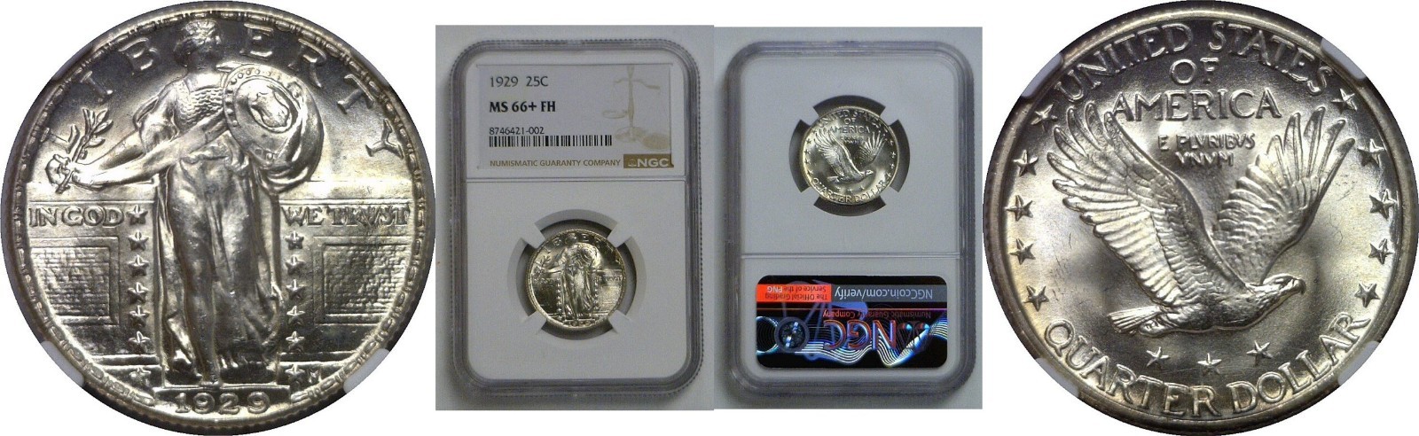 1929 Standing Liberty Quarter NGC MS-66+ FH