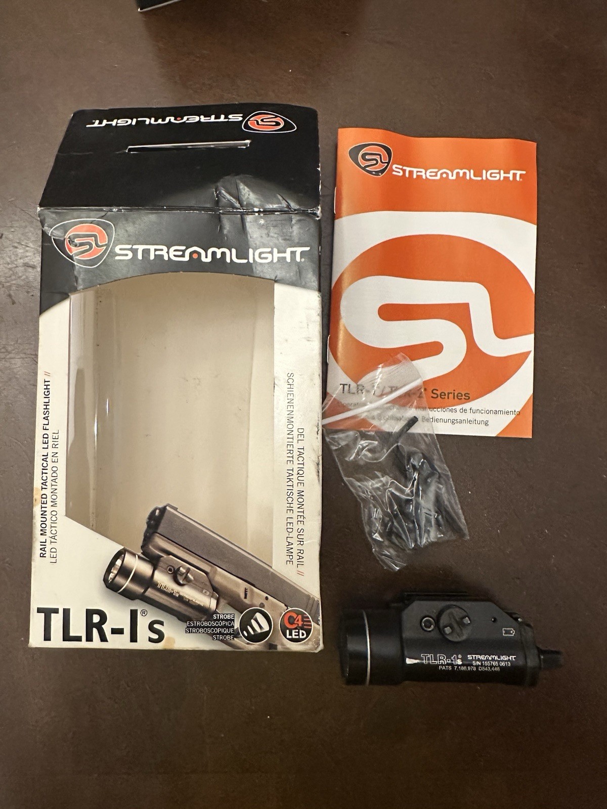 Streamlight TLR-1s LED Strobe Rail-Mounted Handgun Weapon Light Black w/Box