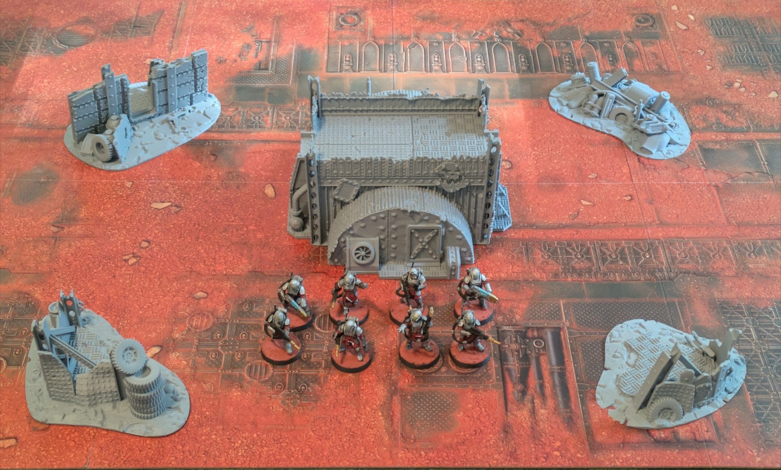 Ork Scrapyard Scatter Terrain 5pc 28mm Shelter Platform Warhammer 40K Kill Team