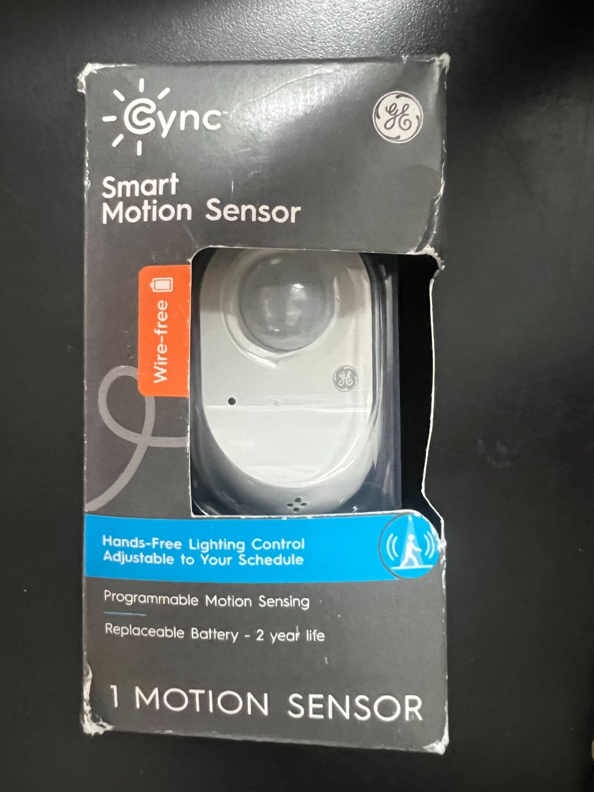 GE CYNC Smart Motion Sensor Controls GE Smart Lights Bulb White #3341/OB