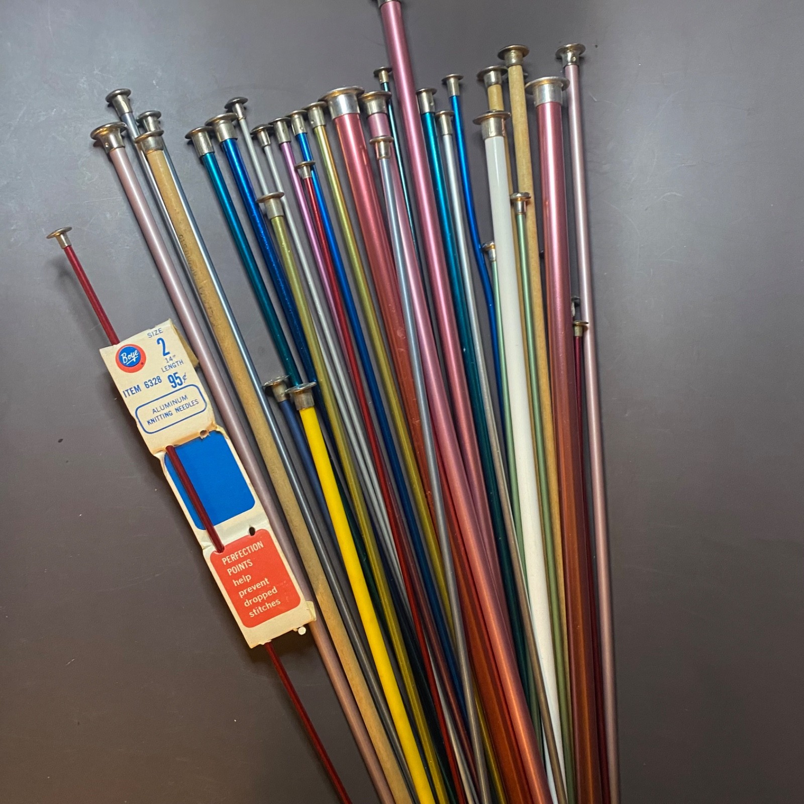 Vintage Knitting Needles-Assorted Sizes-Metal and Wood-Lot of 35