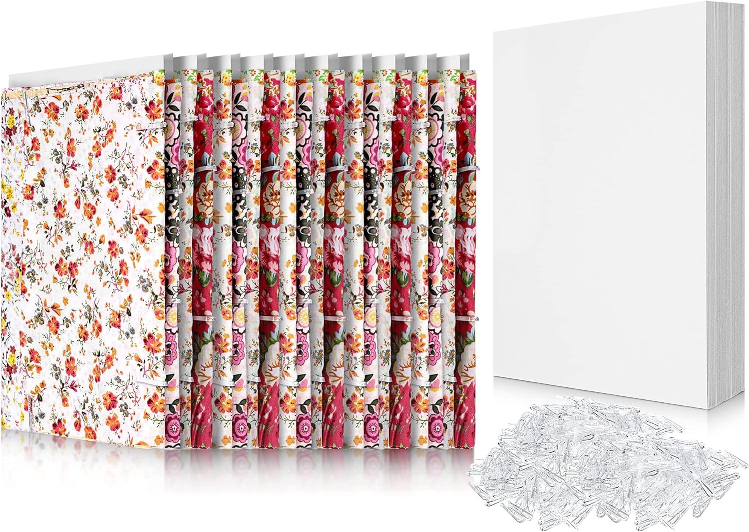 7.5 x 10.5 Inch Comic Book Boards Fabric Backing Board & U Shape Plastic
