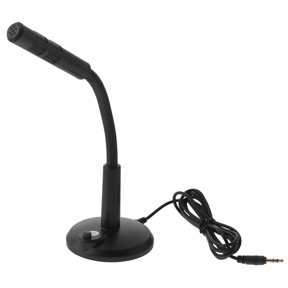 Reusable Black Plastic Tabletop Microphone for Live Streaming and Gaming