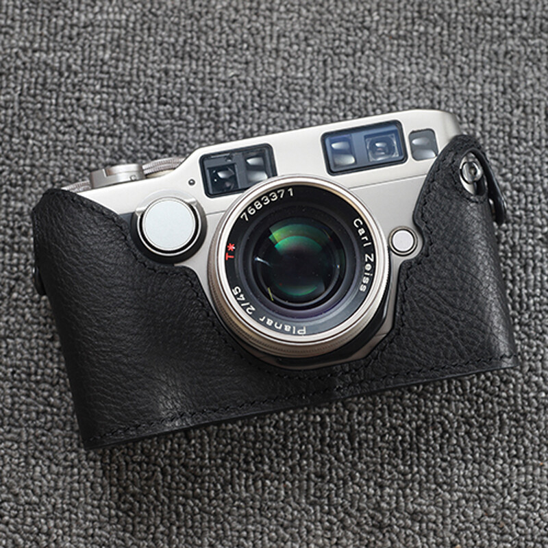 Handmade Real Leather Camera Half Case Bag Protect Covers Suitable For Contax G2