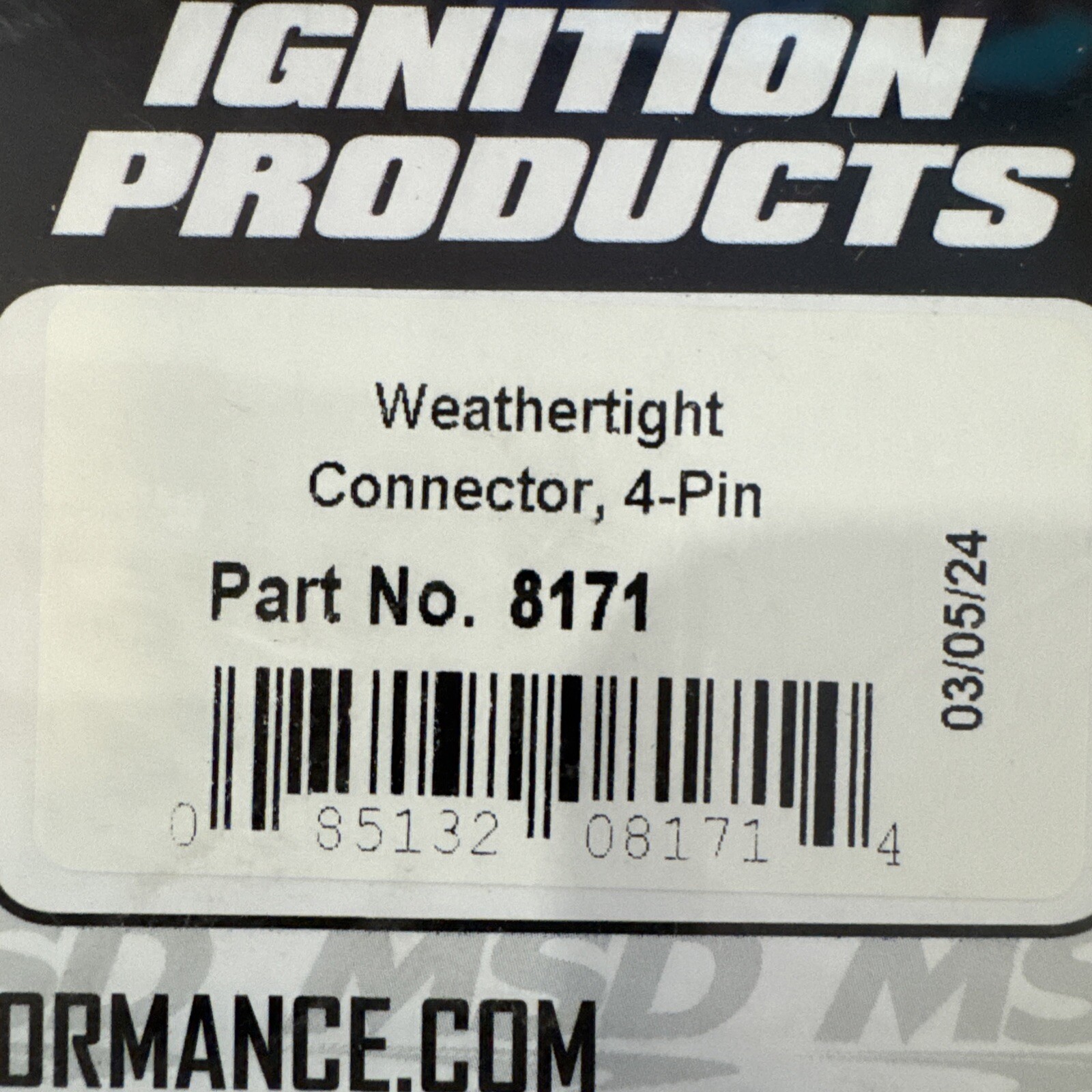MSD 8171 Weathertight Connectors, 4 Pin W/Hardware, Pair