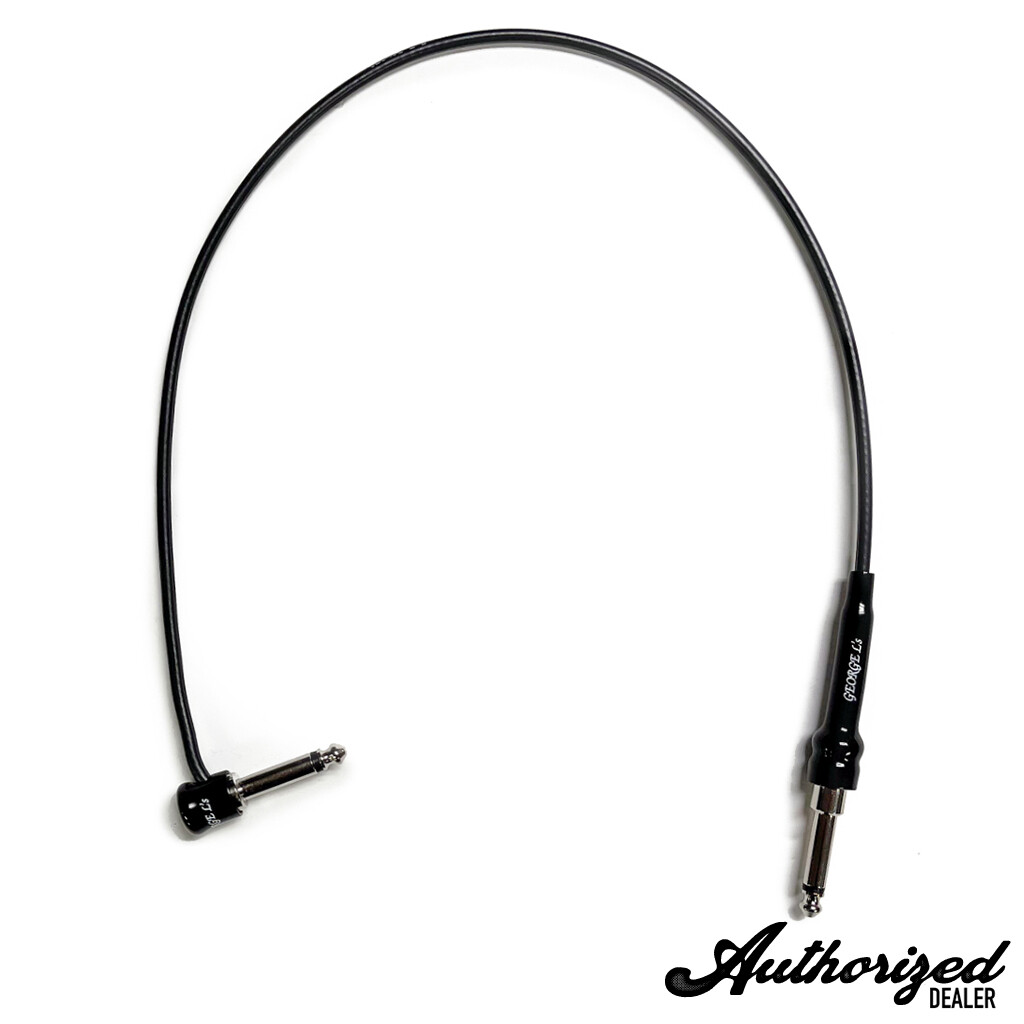 George L's .155 Right Angle to Straight Pedalboard 20'' Inch Patch Cable