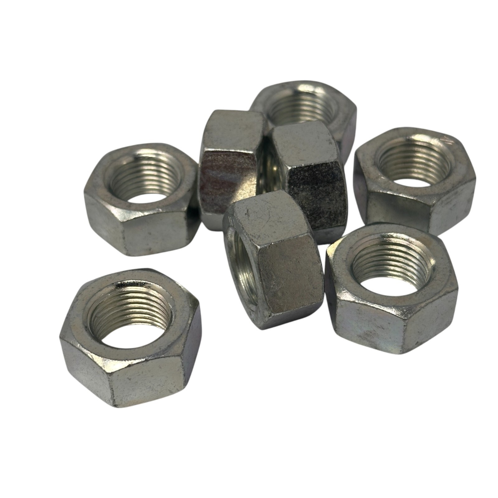 Lot of 8 NABI 08201-61615 Hex Nuts for Rear Bumper 0.93" OD 0.50" Thick