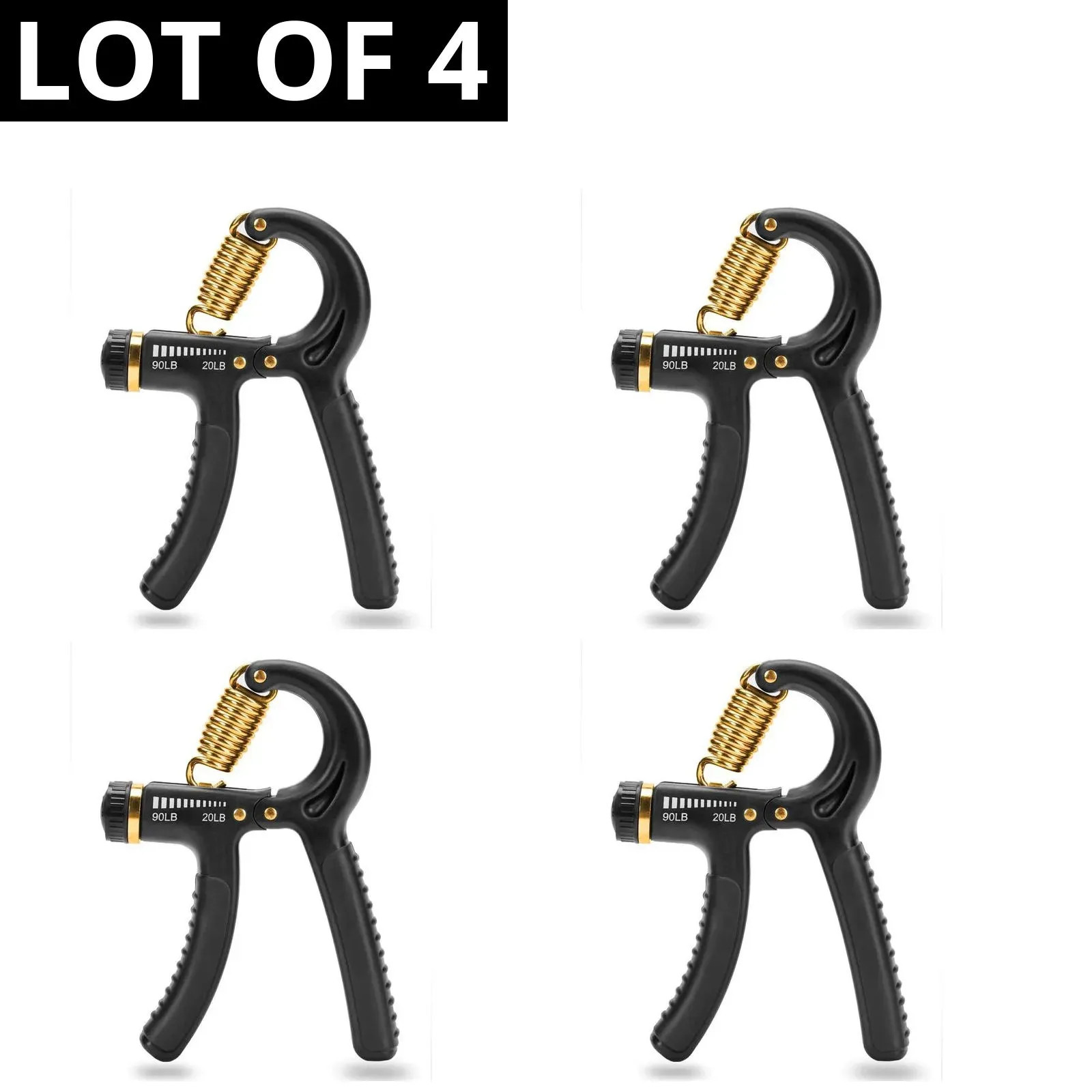 SKLZ Grip Strength Trainer Adjustable Resistance for Hand Wrist LOT OF 4